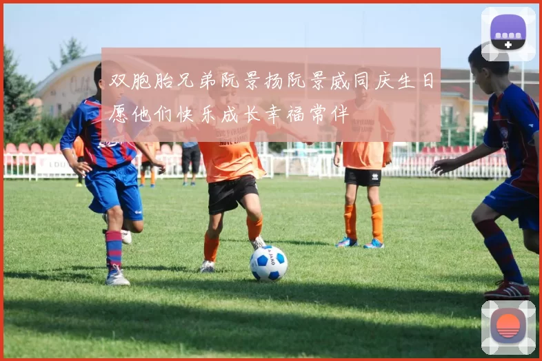 双胞胎兄弟阮景扬阮景威同庆生日愿他们快乐成长幸福常伴